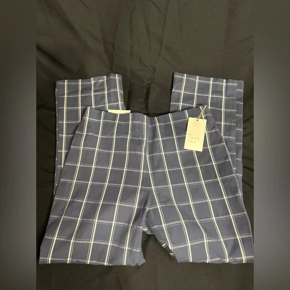 A New Day Navy Checkered Trousers - Picture 1 of 3